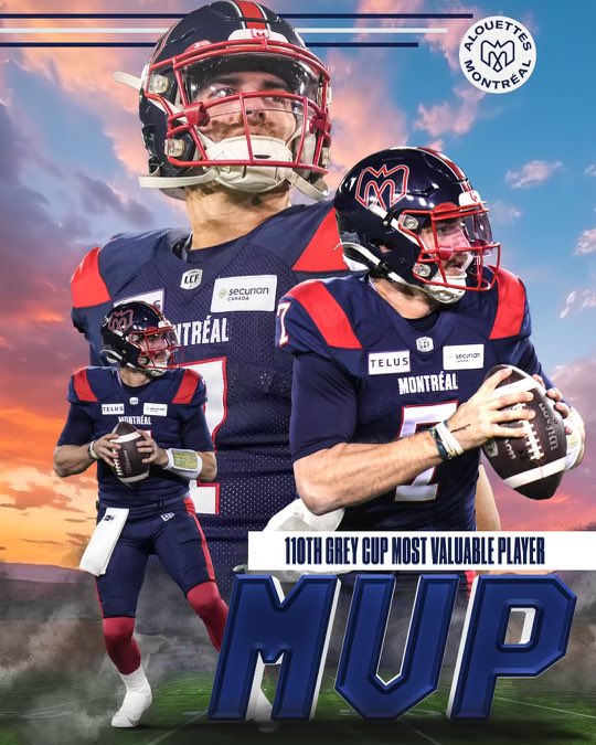CFL's tweet photo. Cody Fajardo: You’re a #GreyCup MVP. https://t.co/j2gQOtuiJz