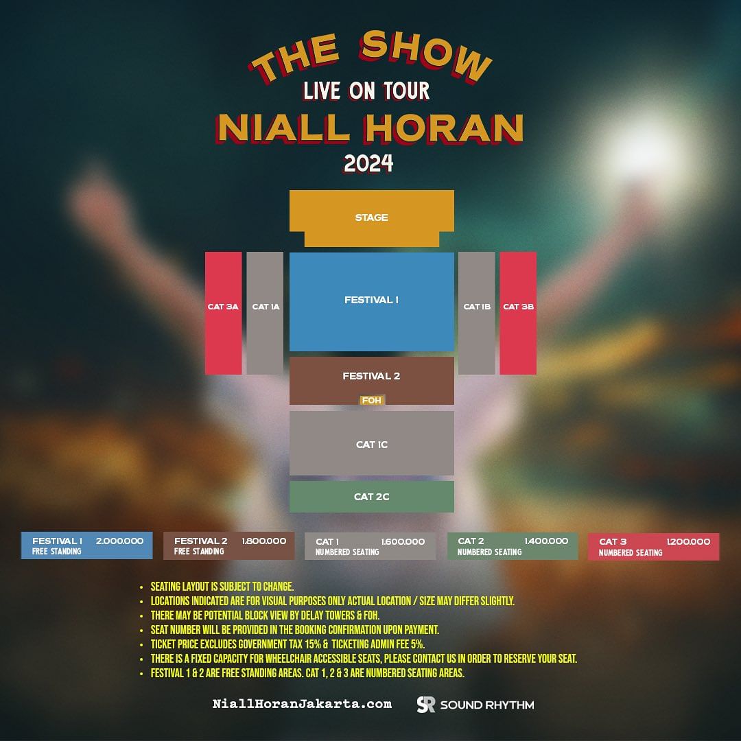 [WTS / JUAL]
THE SHOW LIVE ON TOUR
NIALL HORAN
11 MEI 2024

READY 🔥🔥🔥🔥
FESTIVAL

FOLLOW DLU YA BIAR DI DM
#NiallHoran #NiallHoranTheFestivals #niallhoraninjkt #OneDirection #niallhoranjakarta #wts #wtb #jualtiket