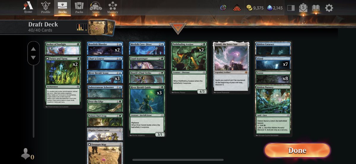 TCs__Cards's tweet photo. 7-1 in premier draft, I think this is my best draft this set #mtg #mtgarena #lcidraft https://t.co/DUCZkYlKRv