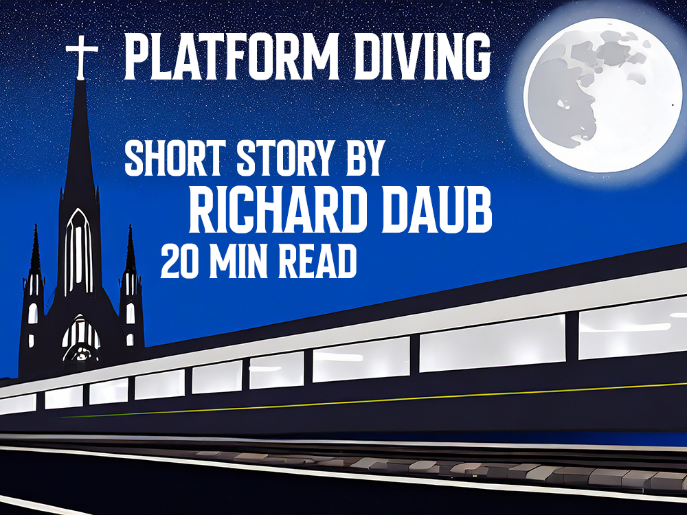 Exploring the corridors of the nineteen-year-old mind while trapped in the confines of suburbia. LSD, bowling, tacos, and trains. richarddaub.com/platform-divin… #fiction #shortstory #shortstories #shortfiction #WritingCommunity #acidtrip #LSD