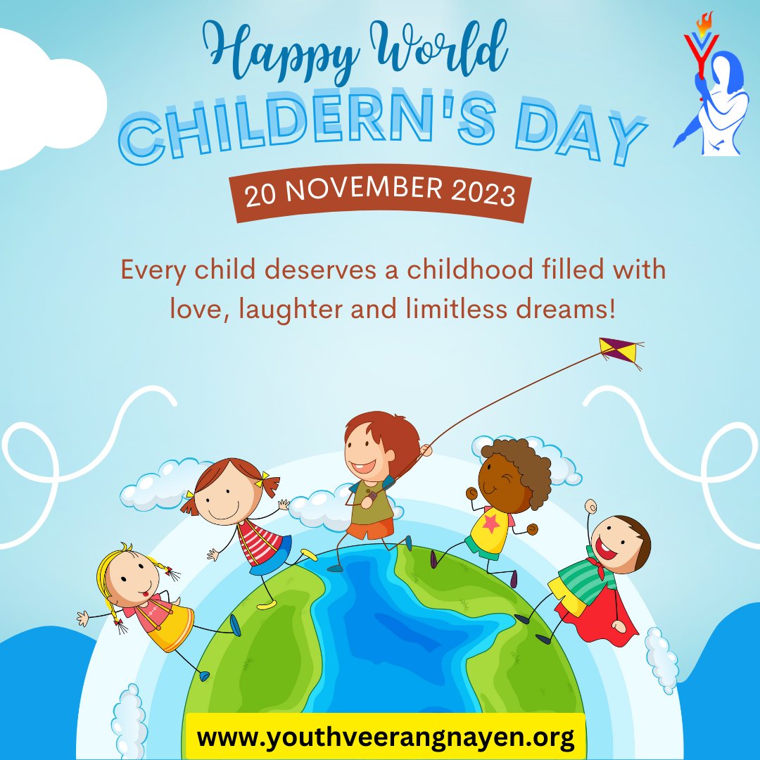Let's commit to nurturing the potential within each child. Their growth is our collective responsibility. #YouthVeerangnayen wishes Happy World Children's Day to every child out there.
#WorldChildrenDay
#ChildrenDay
#EveryChildIsSpecial