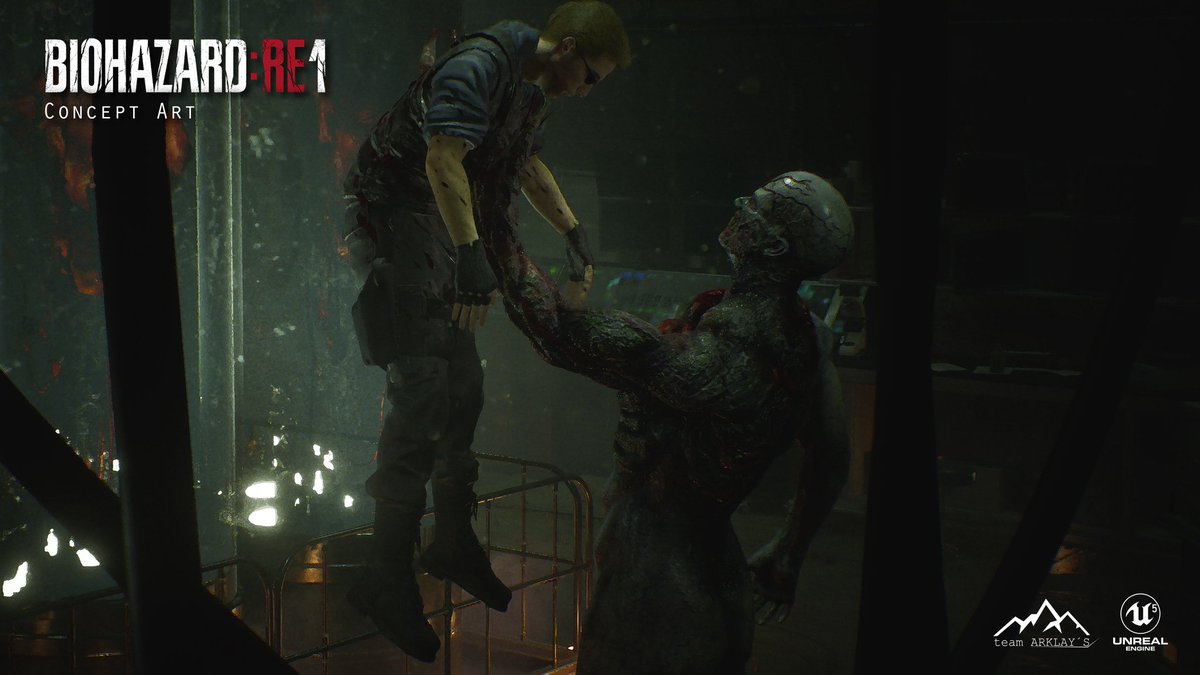 arklay_s's tweet photo. New Biohazard RE1 Concept Art https://t.co/sYPjGVgAv0