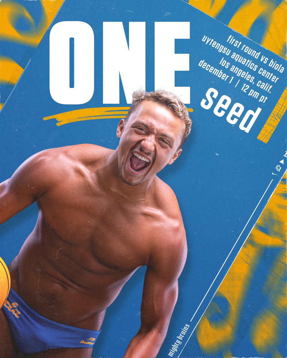 The Bruins are the No. 1 seed for the 2023 NCAA Championship!
#GoBruins 🐻🤽‍♂️