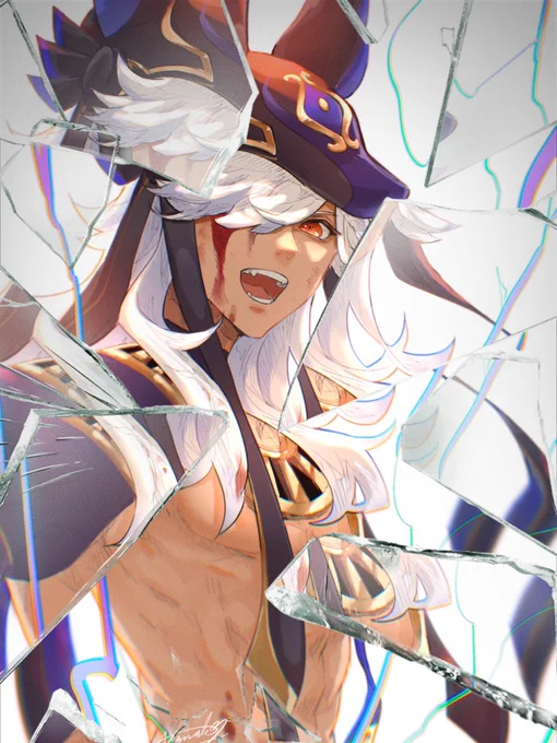 スメール男士でガラスエフェクト!満足 