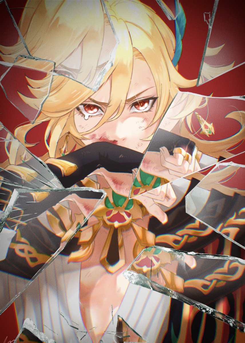 セノ(原神) 「スメール男士でガラスエフェクト!満足 」|なまこ姉さんのイラスト