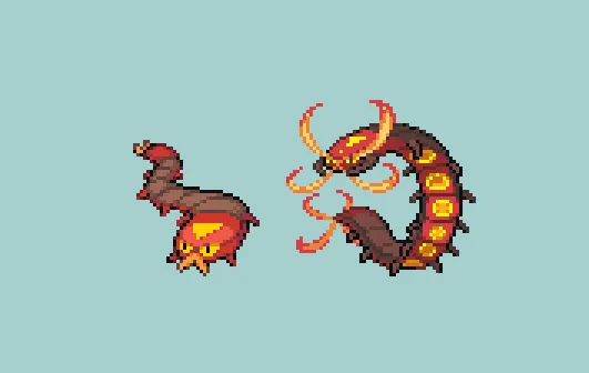 #pixelart #ドット絵 ヤクデ・マルヤクデ。