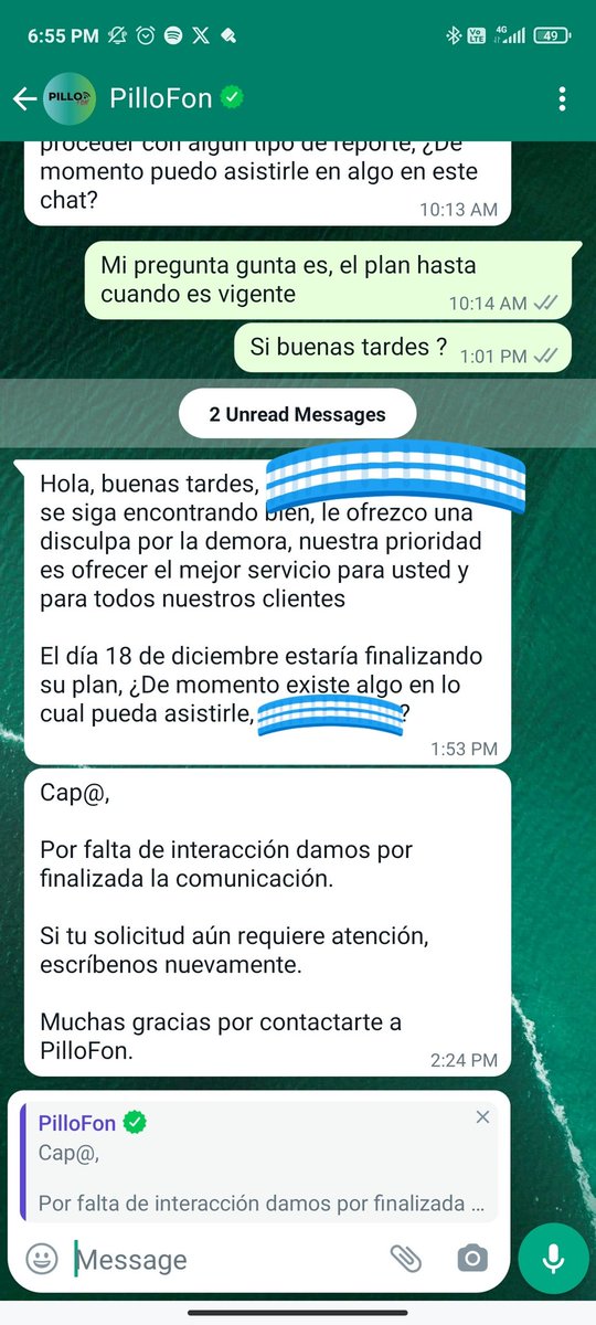 PaverLord's tweet photo. @PilloFon_MX @LuisitoComunica Amigo por favor ayudame. Varias veces e intentado comunicarme con servicio a cliente pero no se si no leen mis mensajes. Cuando me llegan a contestar es en horas de madrugada y solo dejan abierto el chat 10 minutos. Solo quiero mi plan sigo hilo https://t.co/gOhGcaSa4i