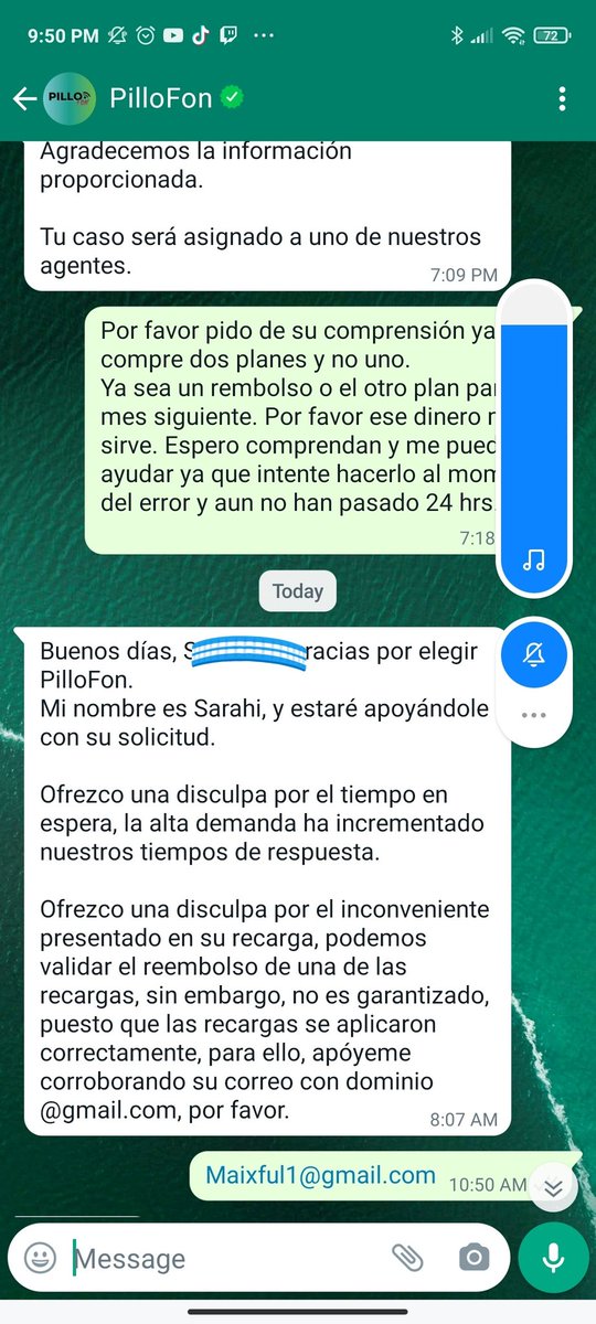 PaverLord's tweet photo. Hay agentes que me han dicho que me pueden ayudar pero por cuestiones de que no les puedo contestar en los próximos 10 minutos me cierran el chat. Pague dos veces el mismo plan. Pido de su comprensión ya que solo me están dando 30 días con mas megas. https://t.co/HnVhsXDTek