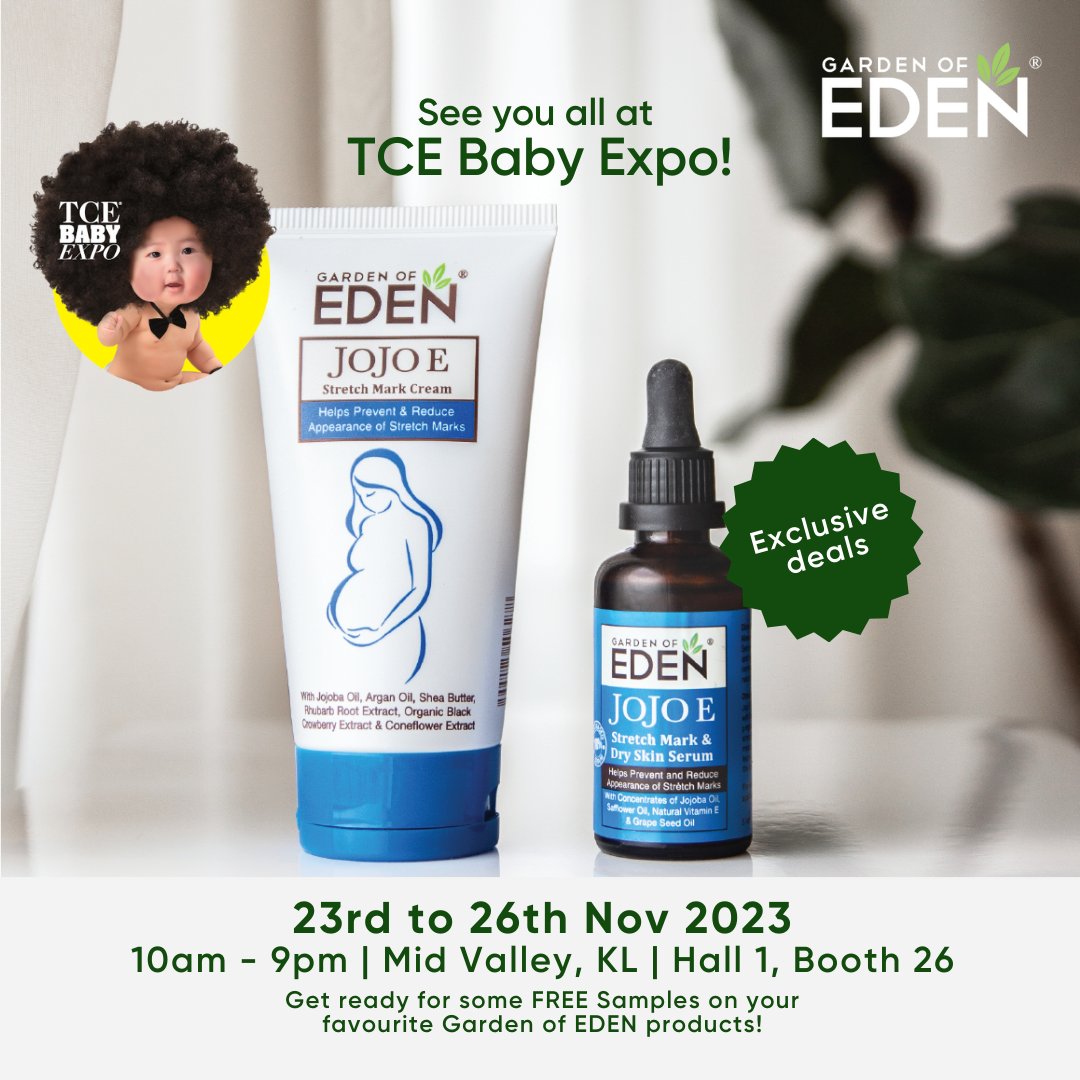 GOESkincare's tweet photo. Do join us on a fun event this 23rd to 26th Nov at TCE BABY EXPO @ Mid Valley KL for some exclusive deals and FREE samples on your puchase ✨

From 10am to 9pm
Hall 1, Booth 26

See you there 🍃💚 https://t.co/tRJsxGUIJf