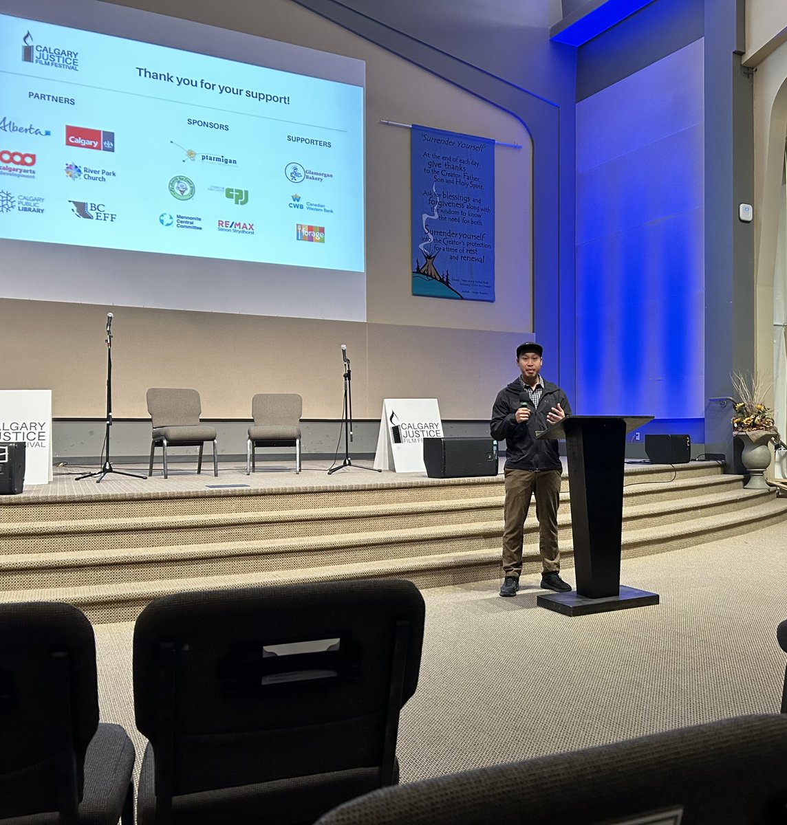 Big thank you to the <a href="/justicefilm/">Calgary Justice Film Festival</a> for having me speak on the topic of Climate Anxiety today in response to the documentary “Sam and Me”!