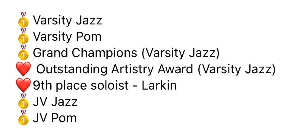 Congrats to both pom teams on a great weekend!! ⁦<a href="/LinnMarPoms/">Linn-Mar Poms</a>⁩ ⁦<a href="/lmjvpoms/">Linn-Mar JV Poms</a>⁩