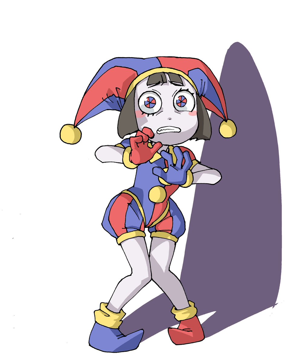 masakazuishi's tweet photo. アメージングデジタルサーカスのポムニちゃん(25)。
息子も描いた。上手い。 https://t.co/SXsWys1NDG