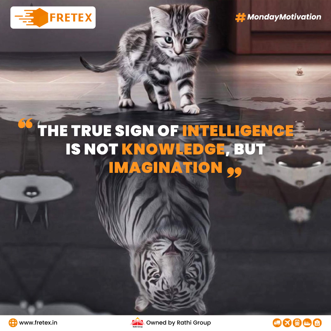 #MondayMotivation First step to fulfill our dream is not just about what we know but how we envision the possibilities towards our goals.
.
.
#motivationmonday #startimagination #imagineoverknowledge #strongbelief #chasedream #dreamintoreality #imagination #fretexlogistics