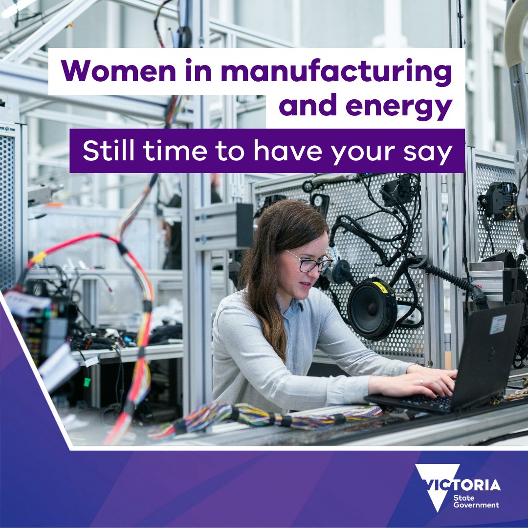 There’s still time to have your say and help shape two new industry strategies – supporting women in manufacturing and women in energy to join those sectors and thrive in their careers. Consultation closes on 30 November! (1/2)