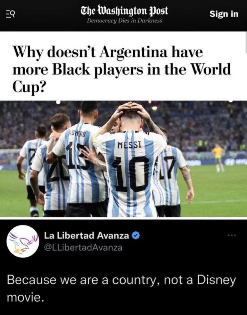 This is one of the greatest tweets of all time. Argentina is based.