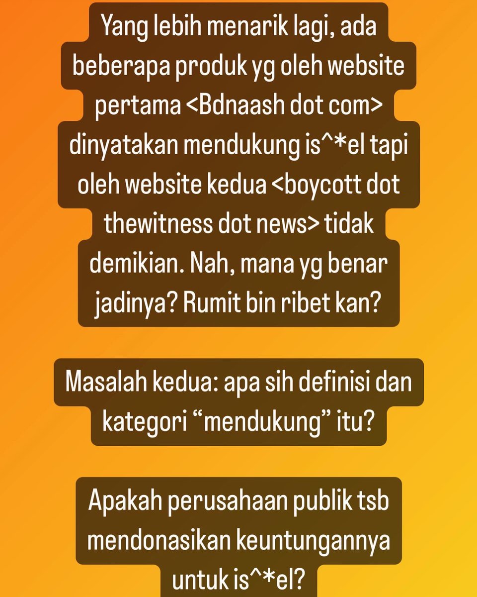 na_dirs's tweet photo. Soal boikot memboikot (1) 

Sebuah utas https://t.co/m2lE97Ixwd