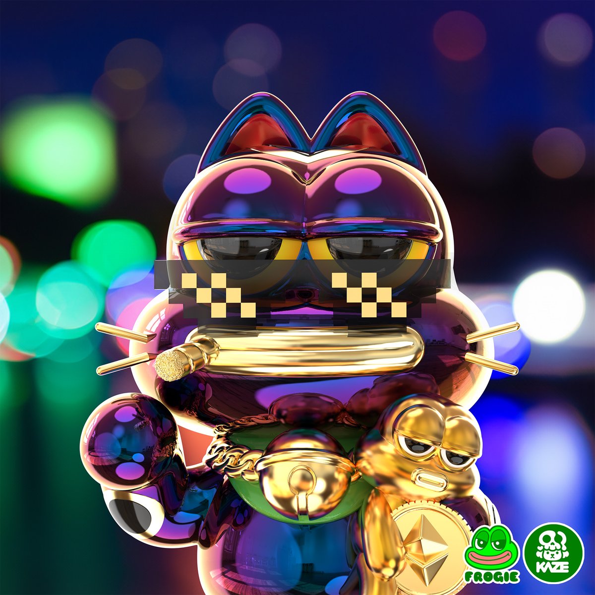 Frogie : Maneki II
niftygateway.com/@kazenft/colle…
Soon !!