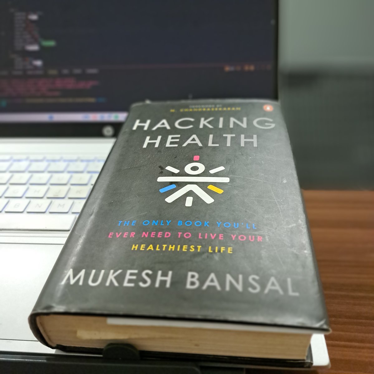'It's never too early or too late to work towards being the Healthiest you'.
My latest literary find ! 😀 .This week, I've been engrossed in "Hacking Health" by Mukesh Bansal.