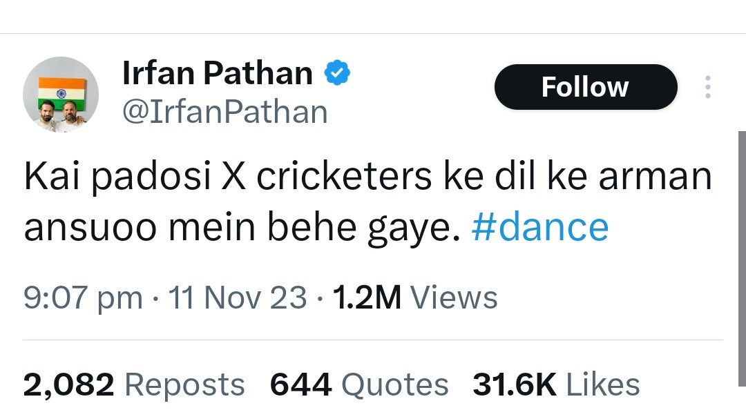 RafayRahman's tweet photo. Karma is a bitch. 

@IrfanPathan https://t.co/qkgR96OmPZ
