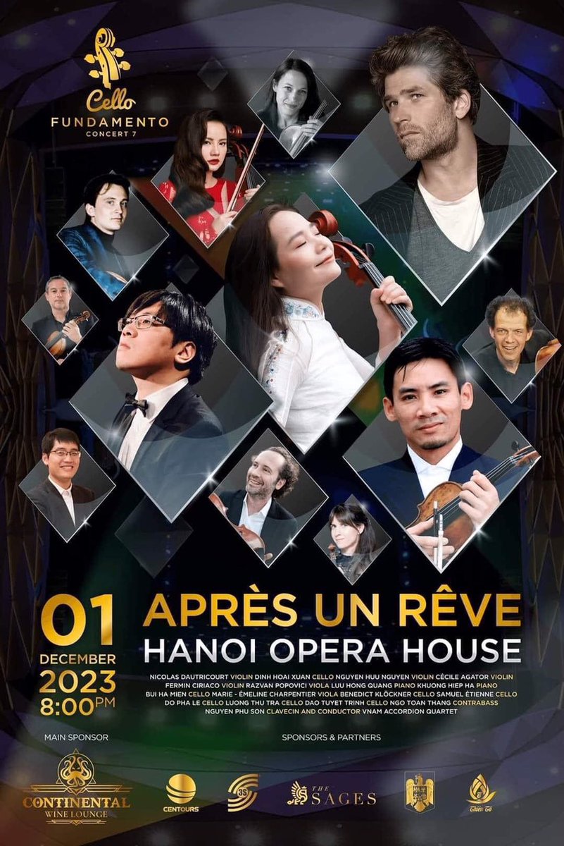 anythingvn's tweet photo. Vào ngày 01/12/2023 tại Nhà hát Lớn Hà Nội, Nghệ sĩ Cello Đinh Hoài Xuân sẽ thực hiện chương trình hoà nhạc đặc biệt "Cello Fundamento Concert 7 - APRÈS UN RÊVE".
#dinhhoaixuan #apresunreve https://t.co/Ru3izwtTwz