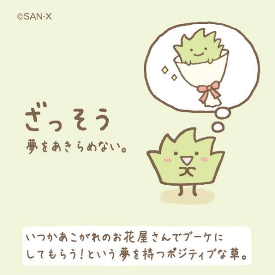 すみっコぐらしのこのキャラ可愛いなー、設定的に名前はバランくん?とかかな?  とか思ってたら、めっちゃド直球な名前で草。 1番好きです☺️