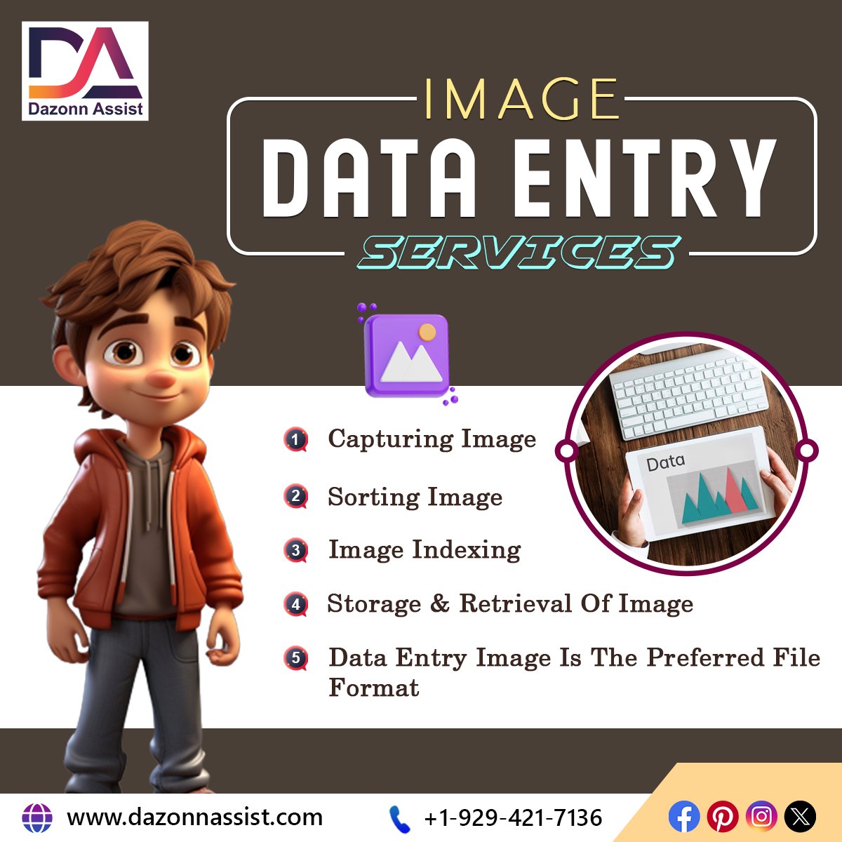 dazonn_assist's tweet image. 📸🔍 Our experts ensure accurate and efficient data input from images, saving you time and resources. Say goodbye to manual entry hassles! #ImageDataEntry #EfficiencyUnleashed
𝐆𝐞𝐭 𝐈𝐧 𝐓𝐨𝐮𝐜𝐡 𝐖𝐢𝐭𝐡 𝐔𝐬 𝐀𝐭:👇
📲 +1-888-216-7282
🌐 dazonnassist.com