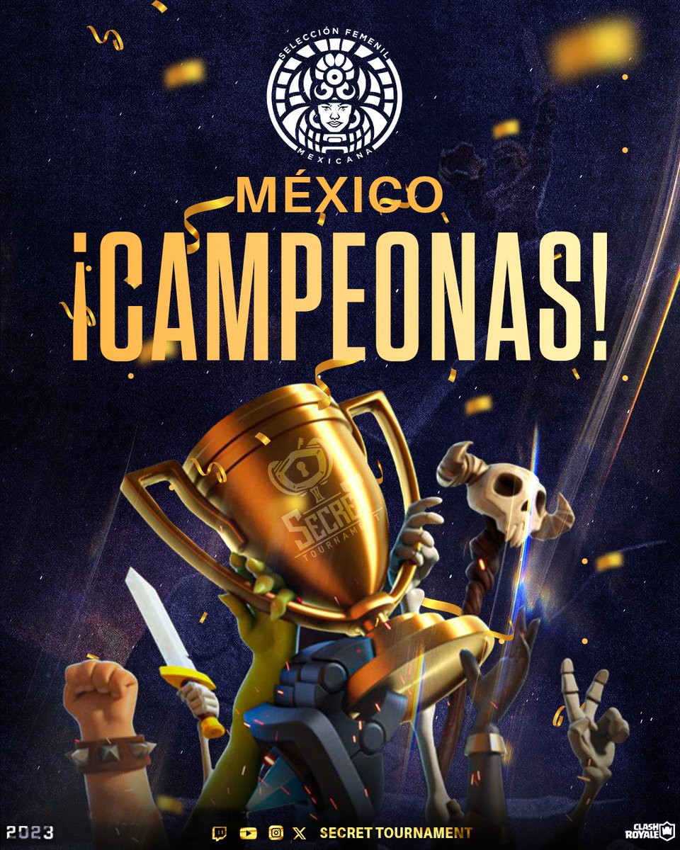Secret Tournament | World Cup Girls (@secret_wcg) on Twitter photo #WCG_S3 #ClashRoyale
¡Orgullo mexicano! 🇲🇽
¡Bicampeonato!
Después de un partido de infarto, <a href="/SMCRfemenil/">Selección México Femenil CR</a> se lleva la victoria ante <a href="/SelPeruFemCR/">Selección Peruana Femenina de CR</a>, con un marcador (3-2); y una vez más se coronan como CAMPEONAS de World Cup Girls 👑.
¡Enhorabuena! #WCG_S3 #ClashRoyale
¡Orgullo mexicano! 🇲🇽
¡Bicampeonato!
Después de un partido de infarto, <a href="/SMCRfemenil/">Selección México Femenil CR</a> se lleva la victoria ante <a href="/SelPeruFemCR/">Selección Peruana Femenina de CR</a>, con un marcador (3-2); y una vez más se coronan como CAMPEONAS de World Cup Girls 👑.
¡Enhorabuena!