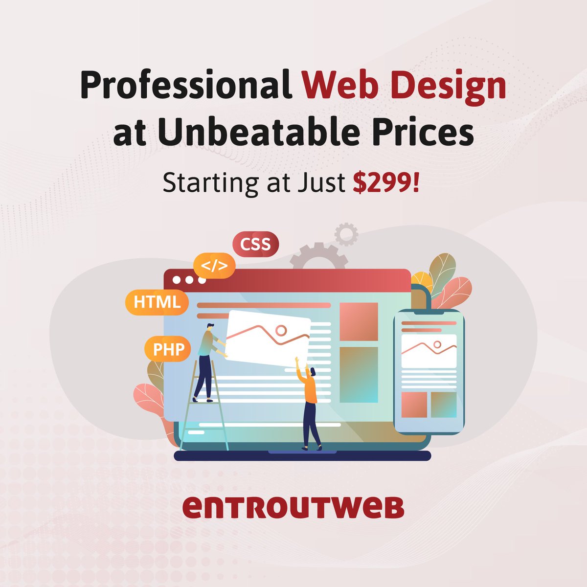 EntroutWeb's tweet photo. Elevate your SMB with our custom web designs starting at $299! WordPress, Webflow, Wix, Squarespace - affordable, elegant &amp; fast. Get a free quote! https://t.co/w4HNfZ14Eu 

#WebDesign #OttawaWebDesign #WordPress #ResponsiveDesign #Webflow #Wix #Squarespace #EntroutWeb https://t.co/ytohbgkEzQ