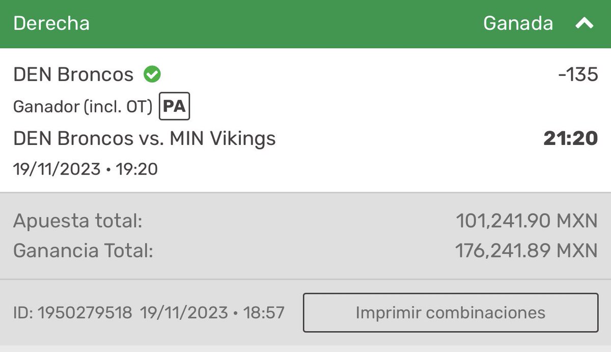 hugowx_'s tweet photo. A COBRAAR DE NUEVO ✅✅✅

Si no hubiera tomado el -2 de Rams hubiéramos ganado todo y el reto, los que tomaron ML felicidades ganaron el reto!

No mostré el ticket porque tenía mucho dinero en juego, le metí más de $200,000 a #BroncosCountry y 35% en el premium

Quien me siguió? https://t.co/t1Nuqa3oW3