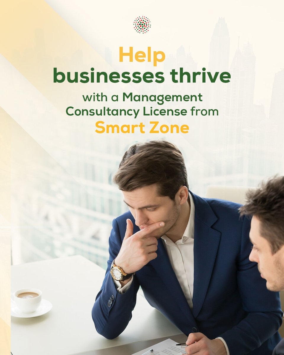 Looking to make a difference in the business world?🚀 Get a Management Consultancy License from Smart Zone and help businesses thrive. 💼🌟

Get in touch today! 📞
.
.
.
#SmartZone #MindingYourBusiness #ManagementConsultancy #BusinessConsultancy #BusinessGrowth #Dubai #UAE