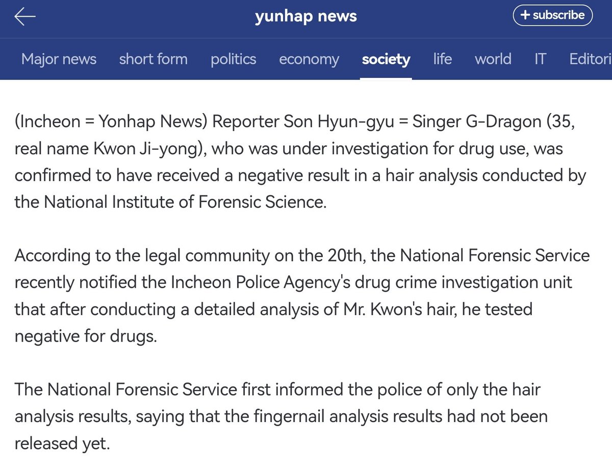 WhiteTamar1's tweet photo. Official! G-Dragon's hair detailed examination results in 'negative' 
#GDRAGON 💛💛💛💛🙏🙏🙏
https://t.co/fS9ZsN6iY3 https://t.co/WRC22Yk8KA