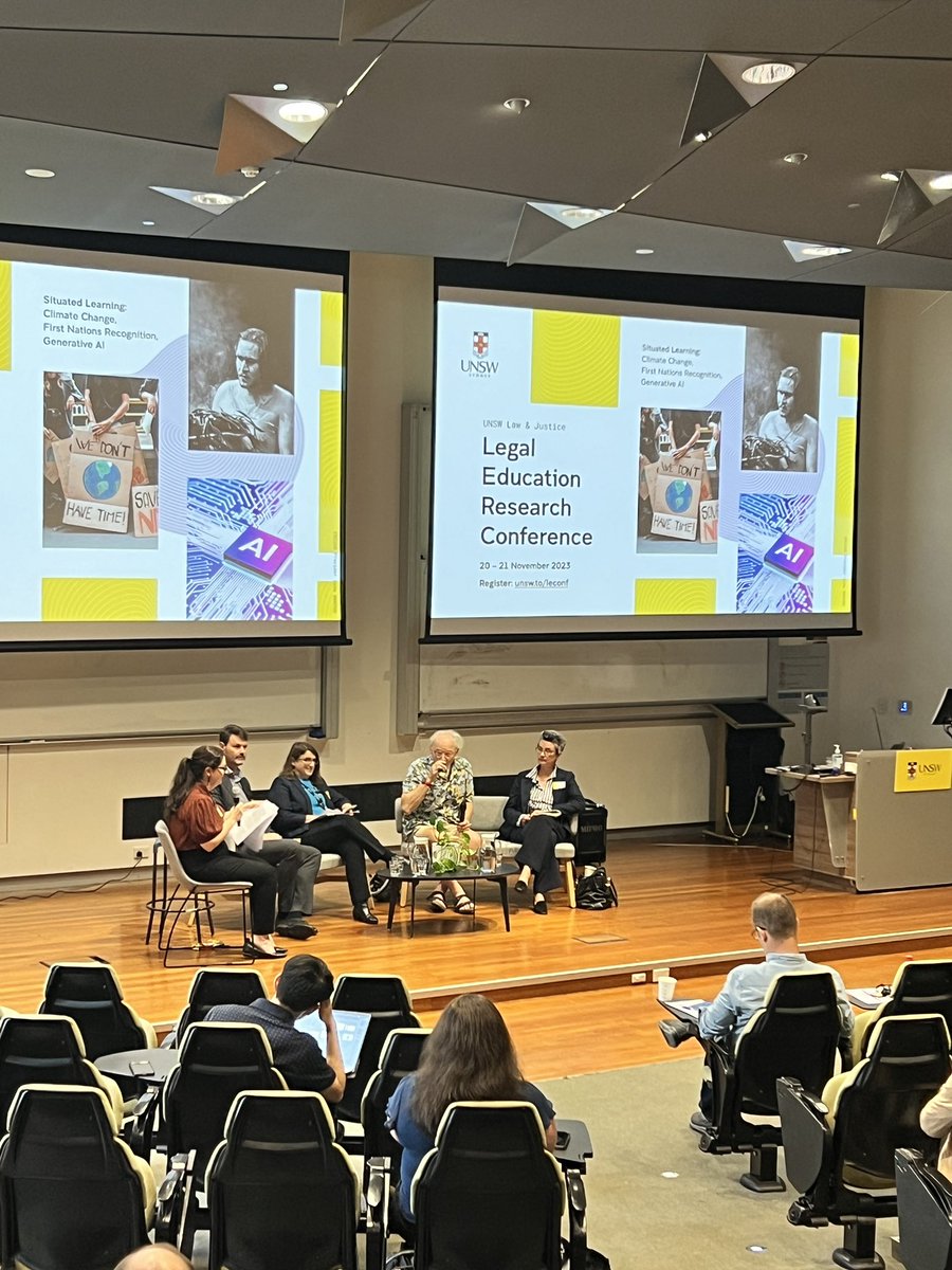 Amanda Kennedy (@dramandakennedy) on Twitter photo Kicking off the afternoon at the Legal Education Research Conference at <a href="/UNSWLaw/">UNSW Law & Justice</a> with a panel on AI in legal education with Prof Alex Steel, <a href="/qutlaw/">QUT Law</a> Adjunct Professor <a href="/KiftSally/">Sally Kift</a>, Prof Kate Galloway and Prof Toby Walsh Kicking off the afternoon at the Legal Education Research Conference at <a href="/UNSWLaw/">UNSW Law & Justice</a> with a panel on AI in legal education with Prof Alex Steel, <a href="/qutlaw/">QUT Law</a> Adjunct Professor <a href="/KiftSally/">Sally Kift</a>, Prof Kate Galloway and Prof Toby Walsh