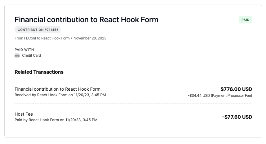 HookForm's tweet image. Thank you so much FEConf Korea Official for donating to the project. @FeConf ❤️ It meant so much to us who maintain and develop the project.