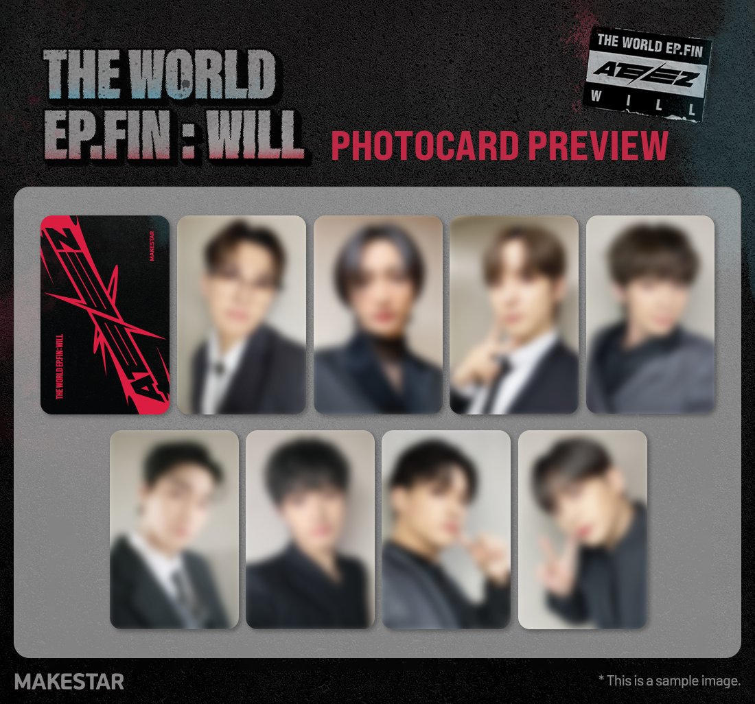 Makestarcorp's tweet image. #ATEEZ [THE WORLD EP.FIN : WILL] PRE-ORDER MEET&amp;amp;CALL EVENT

⏰마감 D-3⏰
✨PHOTOCARD PREVIEW✨

📆판매 기간 : ~ 23.11.23 23:59 (KST)
📆행사 일시 : 23.12.17(SUN)
📆당첨자 발표 : 2023.11.27(MON), 16:00~ (KST)
🔗bit.ly/47sFdeL