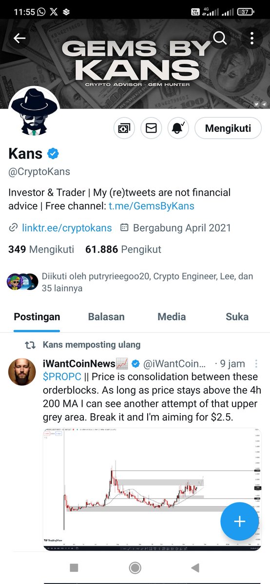 0xWinHariIni's tweet photo. @vallerynaa @CryptoKans Done https://t.co/oFWj4f9Xzz
