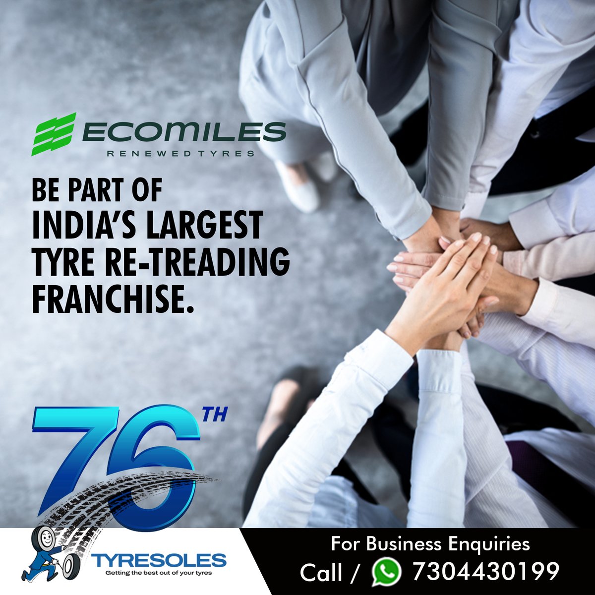 Tyresoles's tweet photo. Become an Ecomiles Retail Partner!
Tyresoles has dominated the retreaded tyre market with Ecomiles retreaded tyres for over 7 decades with its outstanding performance and superior quality.

for more info, visit our website at: https://t.co/sXmVteA1u1
or Call/ Whatsapp: 730443199 https://t.co/MaLozkzJS0