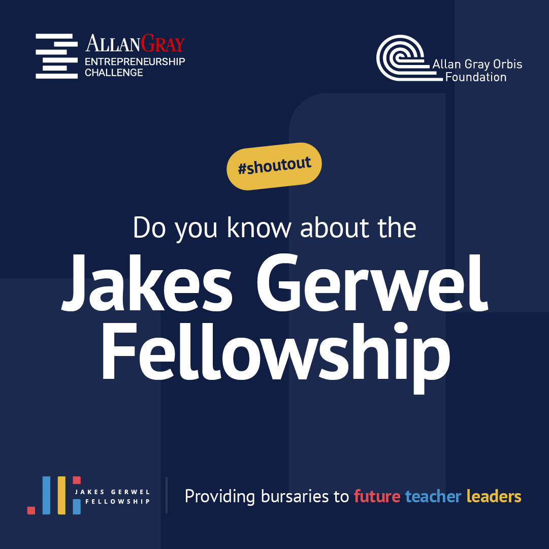 Have you ever heard about the Jakes Gerwel Fellowship? ⬇️

They provide bursaries that enable future teacher leaders to develop their strengths and maximise their impact.

Learn more here: bit.ly/47k4Yhf

#AGEC #Entrepreneurship #Fellowship