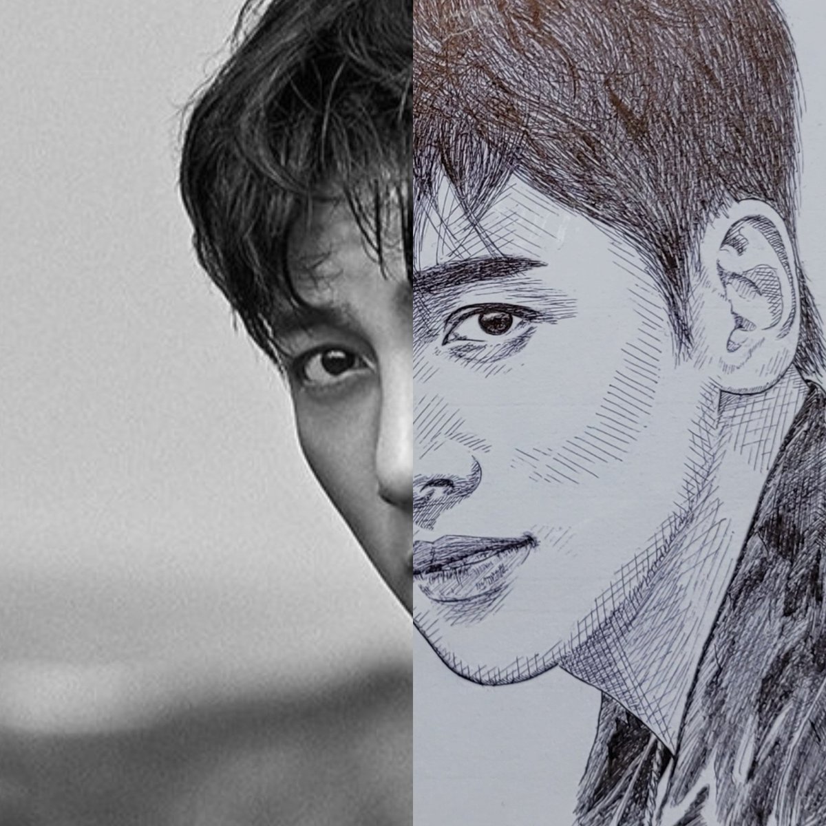 トシオブ※似顔絵色紙企画] vol.3 9月にはチ・チャンウクさんも来日