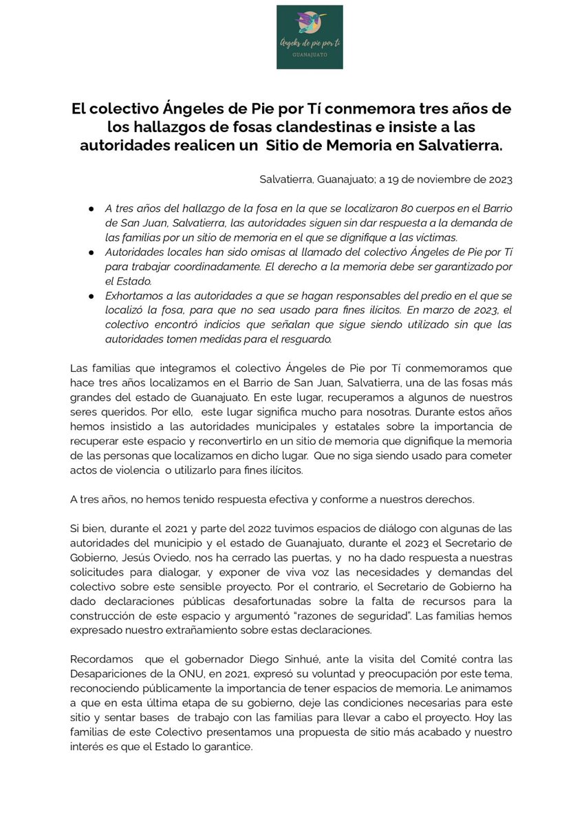 Ángeles de Pie Por Ti tweet media