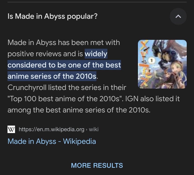 Made In Abyss, Wiki