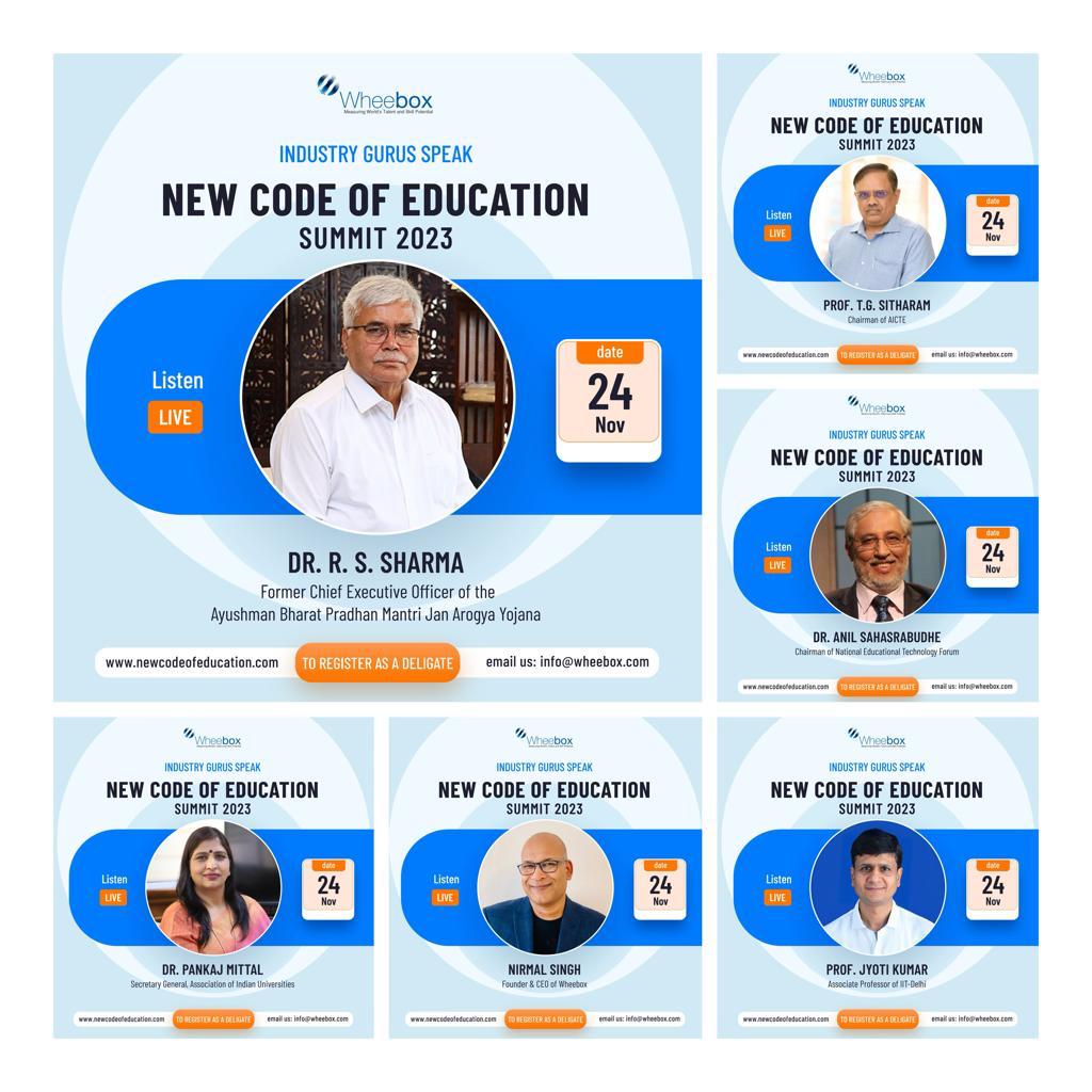 Wheebox (@mywheebox) on Twitter photo Join us by emailing us at info@wheebox.com for an engaging Panel Discussion featuring our distinguished Guest of Honors, & an expert Jury. Get valuable insights & opportunities for the future of education.
Save the date: 24th Nov 23
Venue: Indian Institute of Technology, Delhi Join us by emailing us at info@wheebox.com for an engaging Panel Discussion featuring our distinguished Guest of Honors, & an expert Jury. Get valuable insights & opportunities for the future of education.
Save the date: 24th Nov 23
Venue: Indian Institute of Technology, Delhi