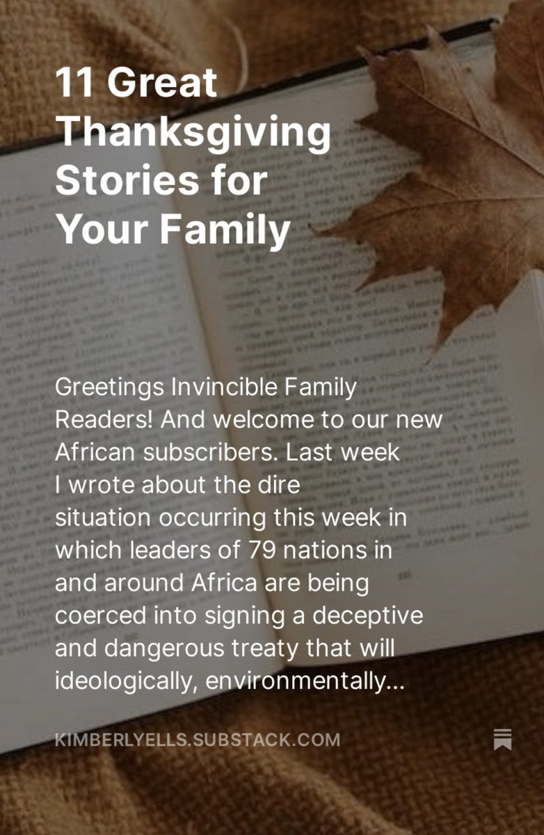 My list of favorite Thanksgiving stories to read with your family! kimberlyells.substack.com/p/11-great-tha…