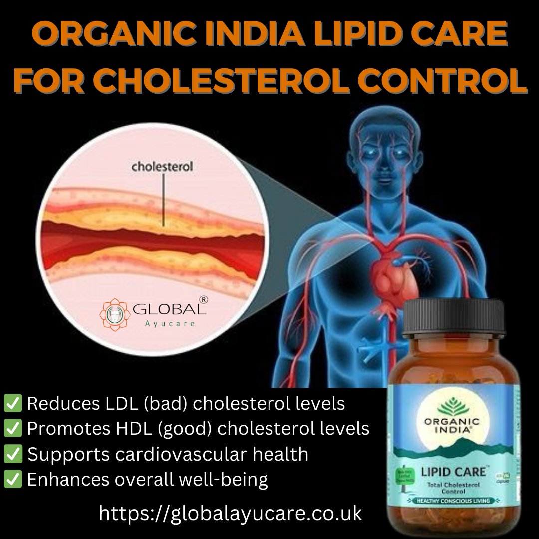 GAyucare's tweet photo. Organic India Lipid Care: The Natural Solution for Cholesterol Control
For More Info:
https://t.co/aSWEFqIA0Q
+91 95823 67519
#organicindia #lipidcare #cholesterolcontrol #NaturalSolution #hearthealth #ayurvedic #wesharehealthnhappiness #globalayucareherbal #priceinpound https://t.co/6q4ZaeLud2