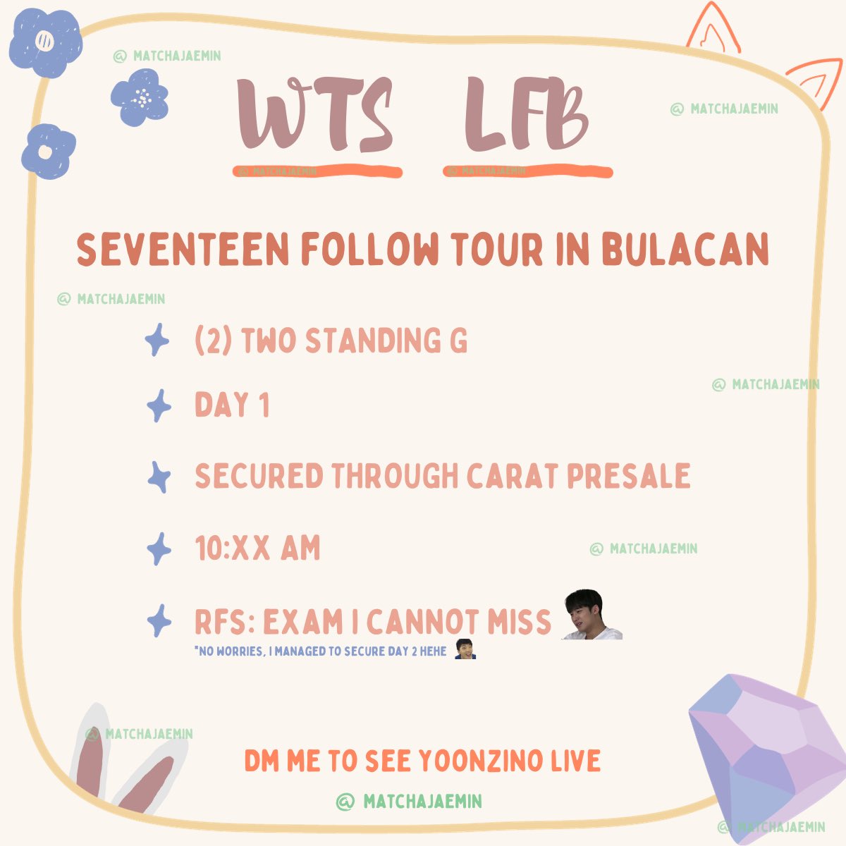 matchajaemin's tweet photo. WTS LFB DM TO SEE YOONZINO 🫶  #FOLLOW_TO_BULACAN https://t.co/Jwoeo1opHF