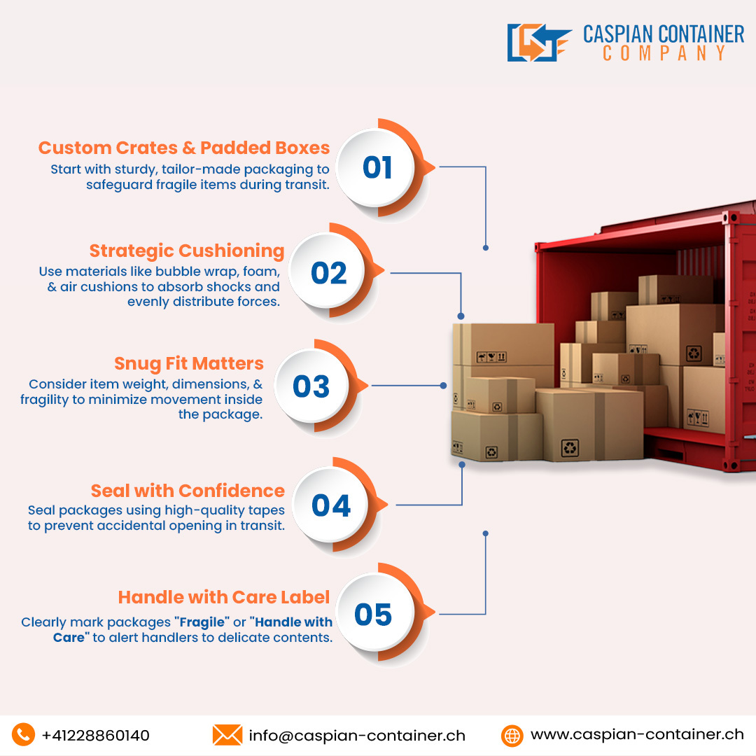 CaspianCCompany's tweet photo. When it comes to #shippingfragile items across the globe, the #rightpackaging makes all the difference. 

Dive into our latest #blog to discover the secrets of safeguarding delicate #cargo on its #journey, click the link attached below >> https://t.co/7FsY3s6JiP

#CCCSA https://t.co/Dt7BoqTFIz