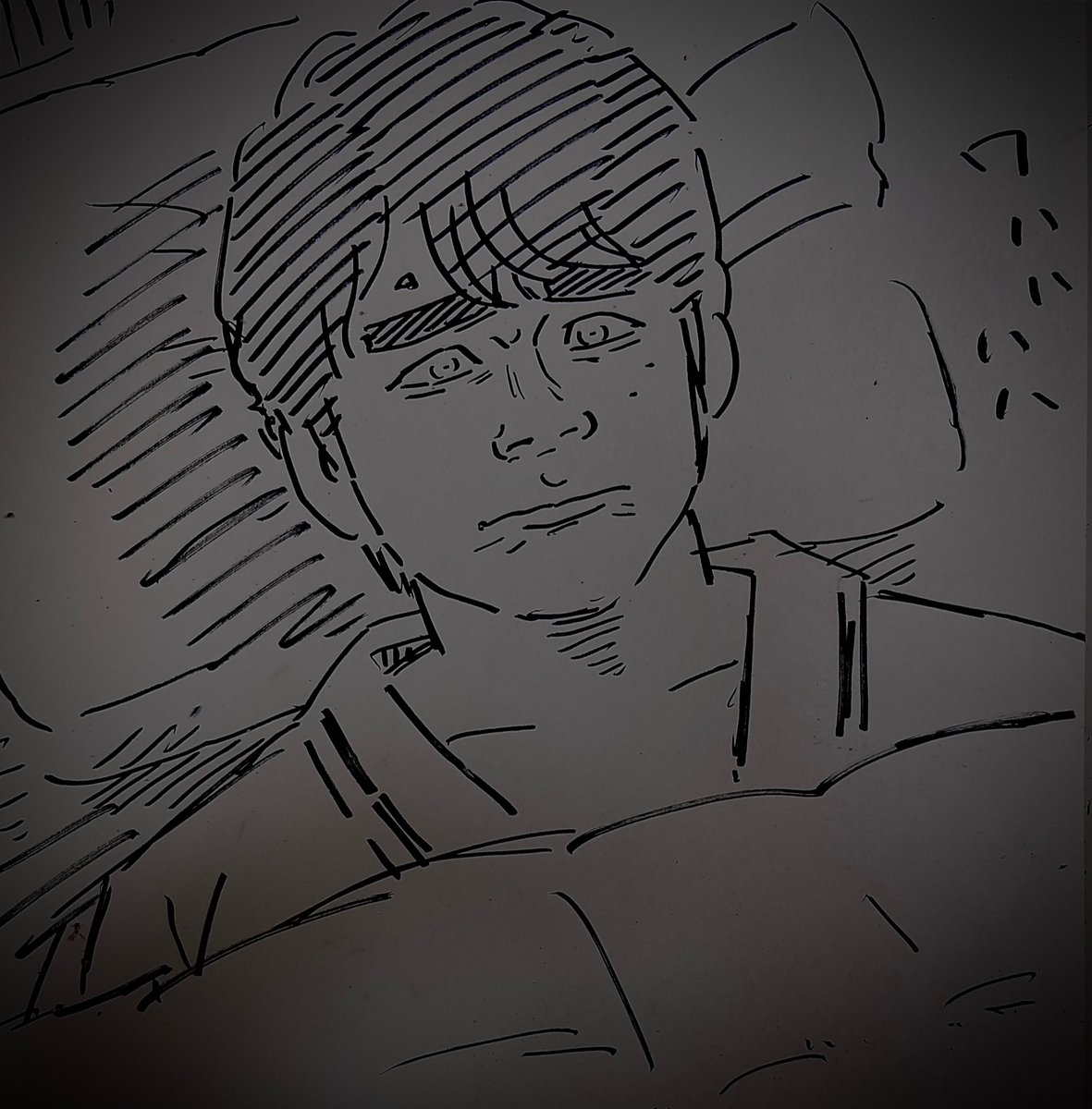 寝る。