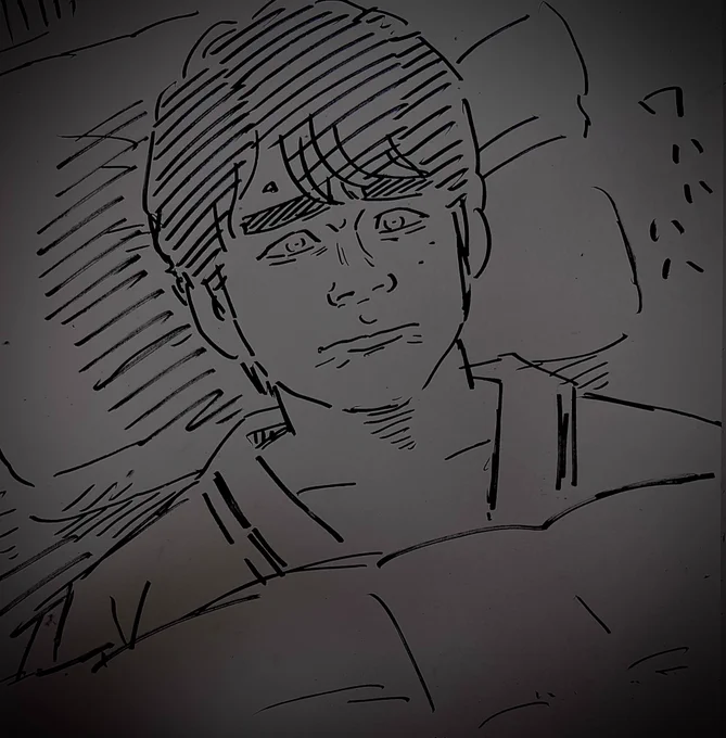 寝る。