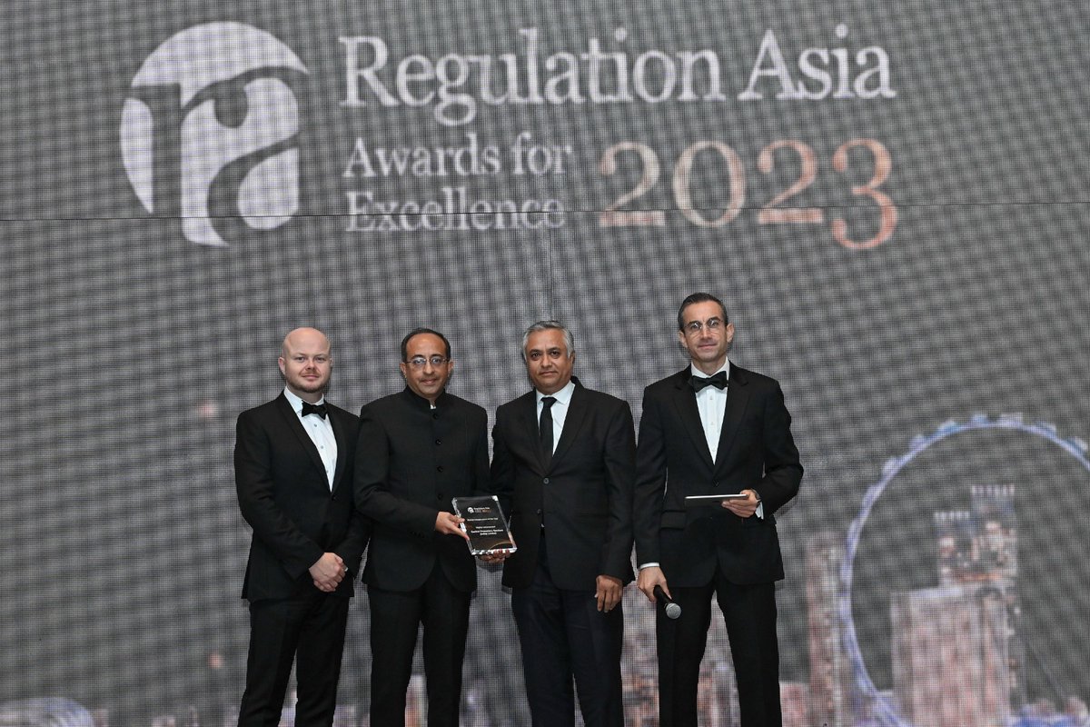 We are delighted to announce that CDSL has been awarded 'Highly Commended Market Infrastructure of the Year' at the 6th Annual Regulation Asia Awards for Excellence. This esteemed accolade is a testament to our unwavering commitment and tireless efforts. The entire team at CDSL