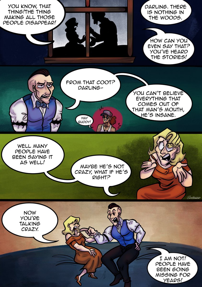 Ch1 pg8
When your wife listens to gossip 

#Outlast #horror #HorrorCommunity #Videogames #Woodsofplenty #webcomic #waylonpark #Eddiegluskin #weddie #Ocs #bitches #Dontsueusredbarrels #comic #webcomic #fancomic #oc #originalcharacter #webcomic #digitalart #comicart