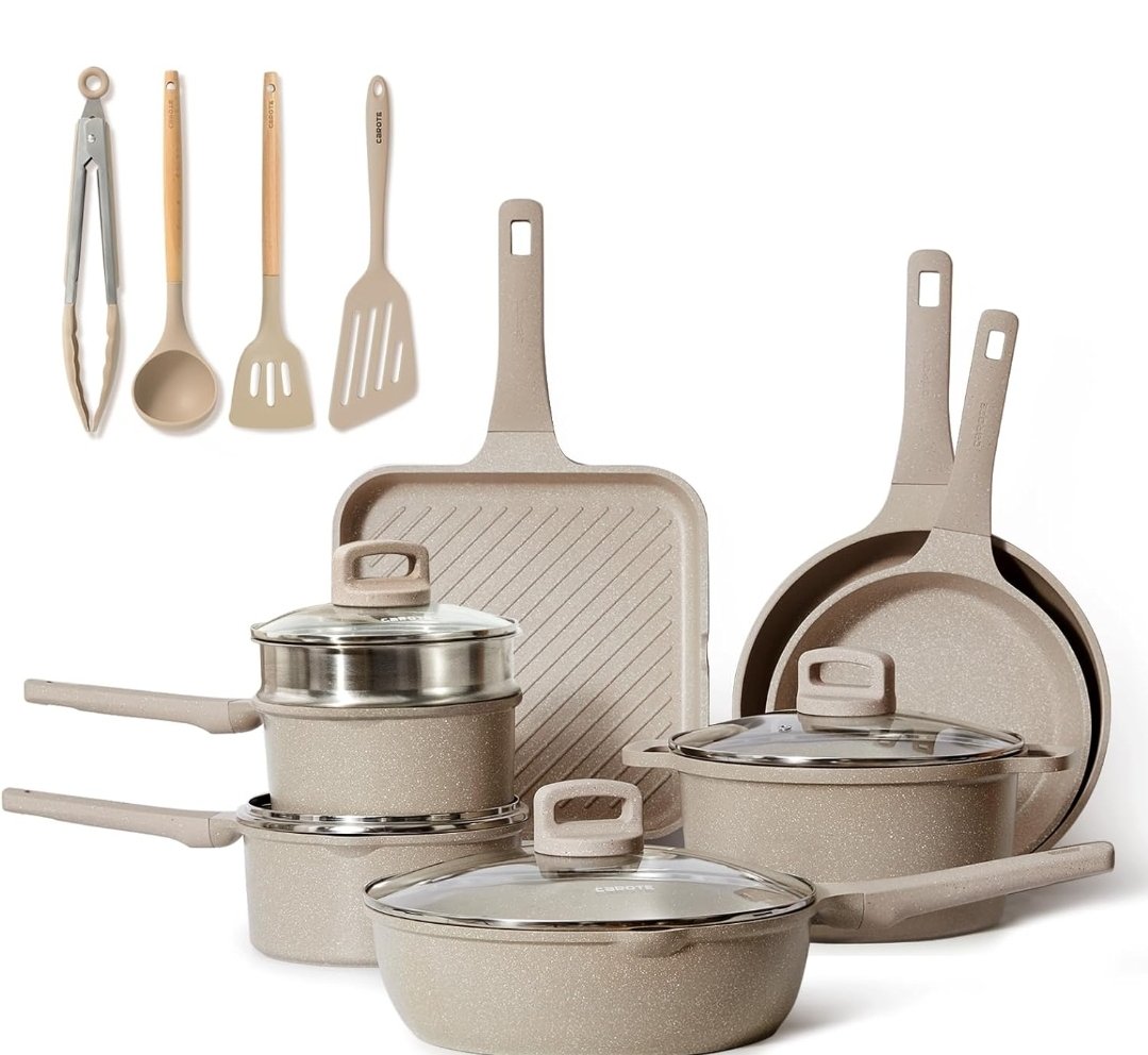 08_gryffindor's tweet photo. CLiCk here👇
https://t.co/UQgFzwRUhP
16Pcs Kitchen Cookware Sets, Stackable Induction Cookware for Cooking, Taupe Granite https://t.co/66KjfRapY7